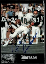1997 Upper Deck Legends Dick Anderson Autographs HS