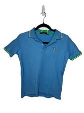 Psycho Bunny Youth Boy Polo Shirt Size L 14-16 Short Sleeve Light Blue Green