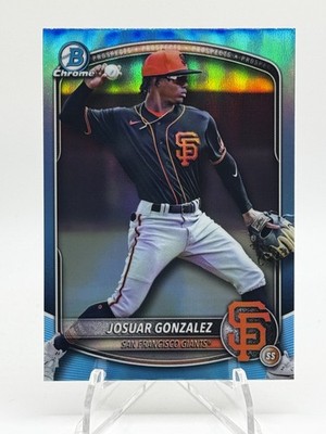 2025 Bowman Josuar Gonzalez Sky Blue Refractor Giants #BDC-182