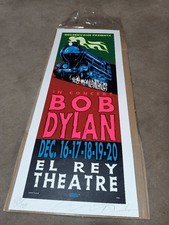 Bob Dylan 1997 Taz Silk Screen Concert Poster Signed 143/460 Used