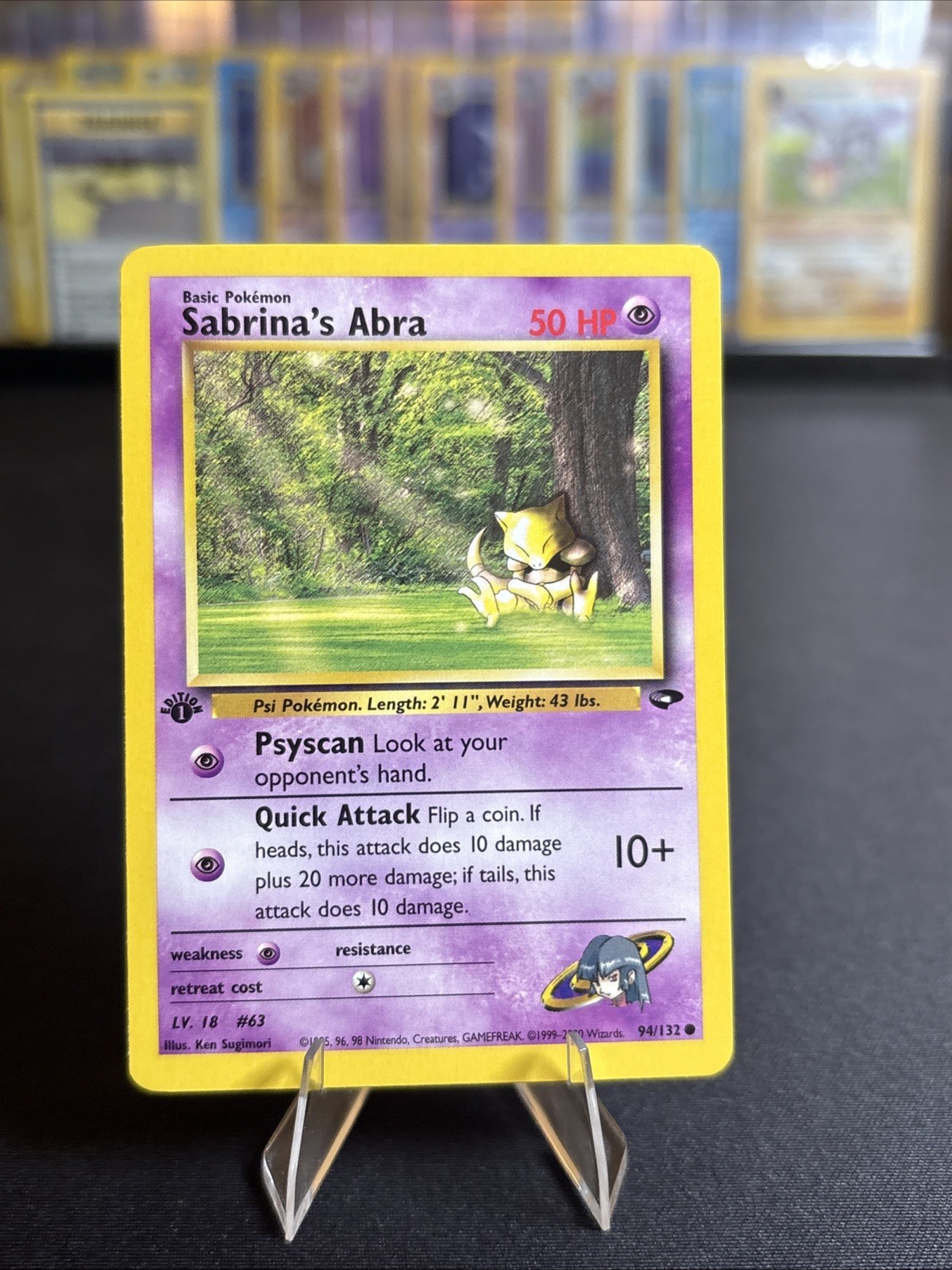 Sabrina's Abra (94) Gym Challenge 094/132 NM 1st Edition