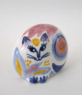 VTG Mid Century Helle Bendstrup Scandi Danish Art Pottery Cat Figure