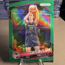 Caitlin Clark 2025 Panini Prizm WNBA Green #22 Indiana Fever Iowa Hawkeyes #22
