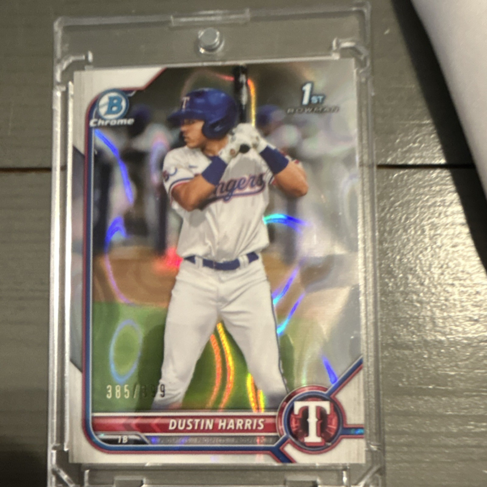 Topps 2022 Bowman Chrome Prospects Dustin Harris Lava Refractor /399 BCP-119
