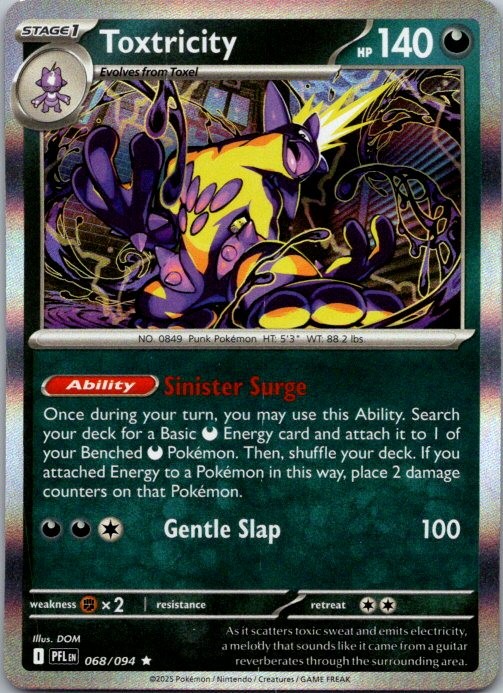 Toxtricity ME02: Phantasmal Flames 068/094 NM Holo