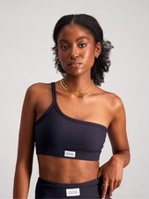 Burnt Studios Women's Sienna One Shoulder Sports Bra Size S BNWT