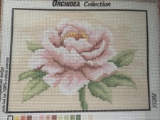 Orchidea Printed needlepoint Gobelin tapestry canvas only 7x9.5 inch