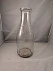 Vintage KMD Kanawha Milk Dealers Charleston WV Round Glass Quart Milk Bottle