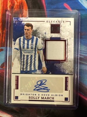 2024-25 Panini Impeccable Premier League Elegance Auto #EJ-SM Solly March /49