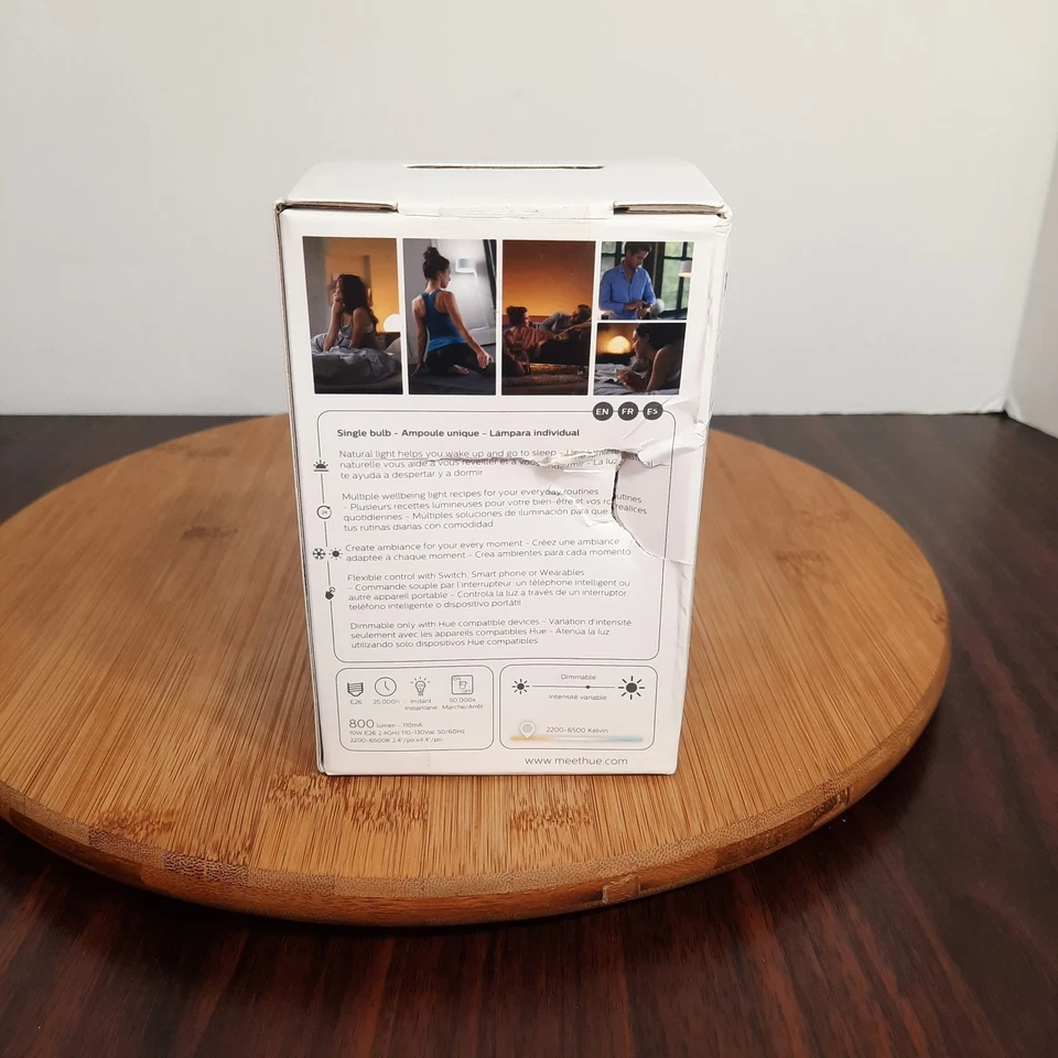Philips Hue White Ambiance Smart LED Light Bulb E26 800 Lumen 10W BRAND NEW - Image 3 of 4