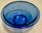 Pyrex Cobalt Blue Mixing Bowl 1 L Made In USA #322