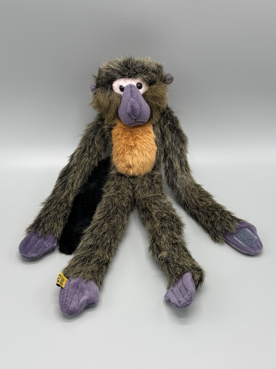 Wild Republic Hanging Monkey Colobo, Scimmietta Di Peluche, Scimmia Giocattolo, 50 cm, Regalo Di Compleanno, Scimmia Di Peluche, Imbottitura Realizzata Partendo Da Bottiglie Riciclate