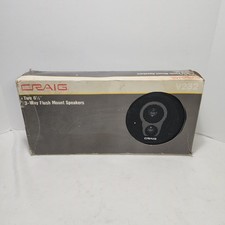 Vtg 1986 Craig 3-way 6.5 Flush Mount Old School Car Audio Speakers Wgrills New Vtg 1986 Craig 3-way 6.5 Flush Mount Old School Car Audio Speakers Wgrills New
