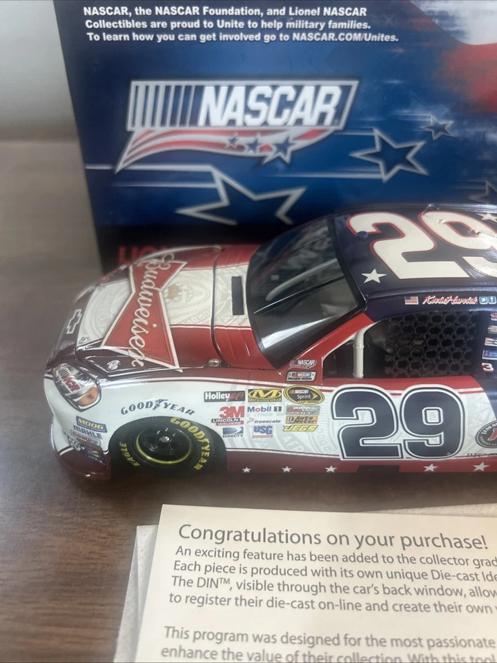 Kevin Harvick #29 Budweiser Color Cromo ARC 1/24 2012 Impala 1 de 96 Diecast Foto 2 de 4