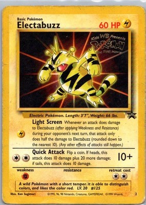 Pokemon TCG Electabuzz 2 Wizards Black Star Promos MP