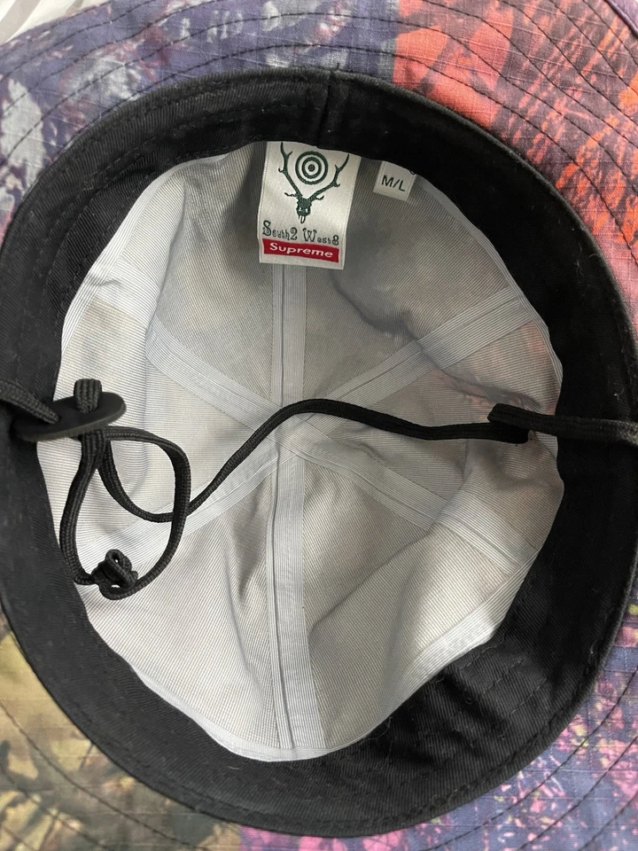 Кепка камуфляжная Supreme X South2 West8 Jungle размер M/L 100 % подлинная - Изображение 3 из 4