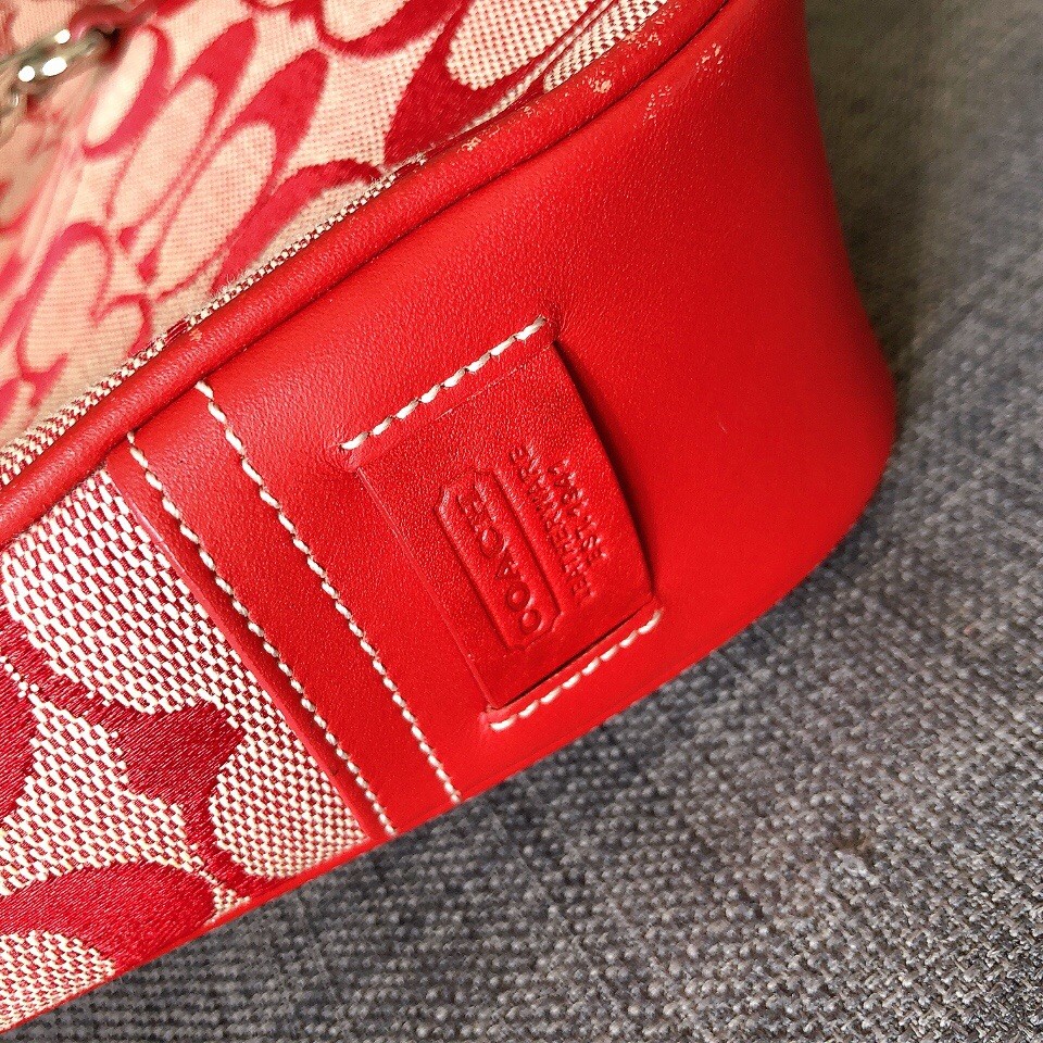 Vintage Coach Hamptons Hobo Clip Bag 6091 Red Shoulder Bag