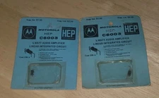 LOT 2 PACK Motorola HEP C6003 1/4 watt audio amplifier linear integrated circuit
