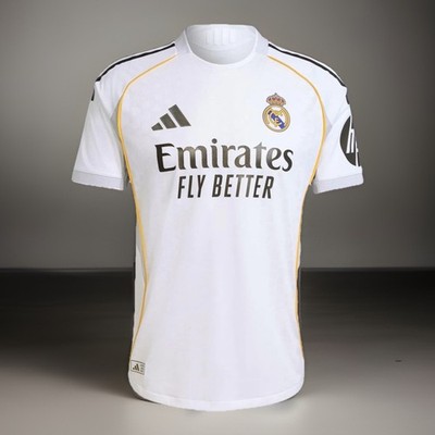 Adidas Authentic Real Madrid 2025/26 Home Soccer Football Jersey