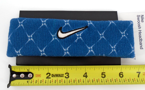 Nike Swoosh Fascia per Adulti Dri-Fit Corte Blu/Nero/Vela - Foto 3 di 3