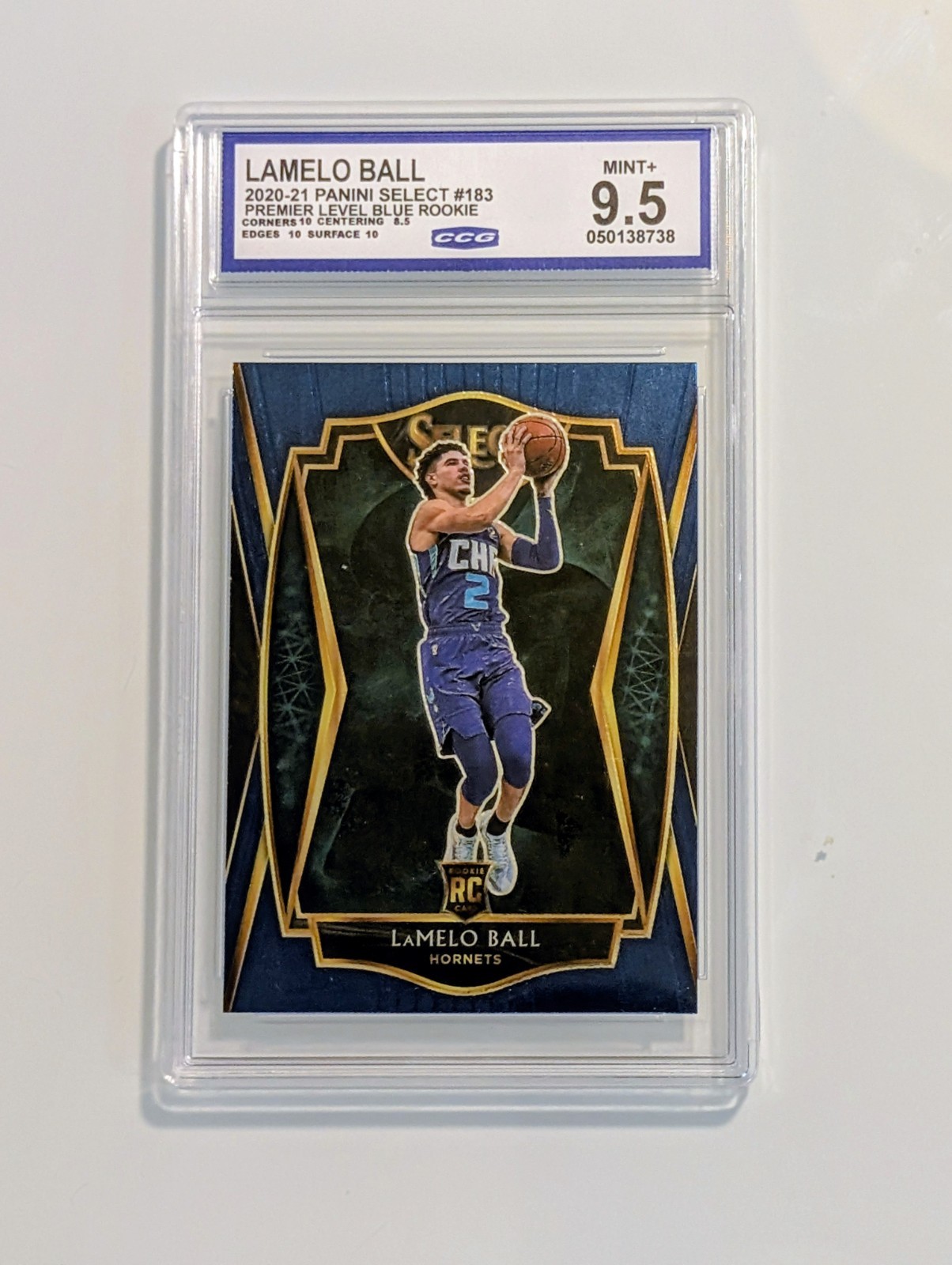 🔥2020-21 Panini Select - Premier Level Blue #183 LaMelo Ball (RC) GEM MINT