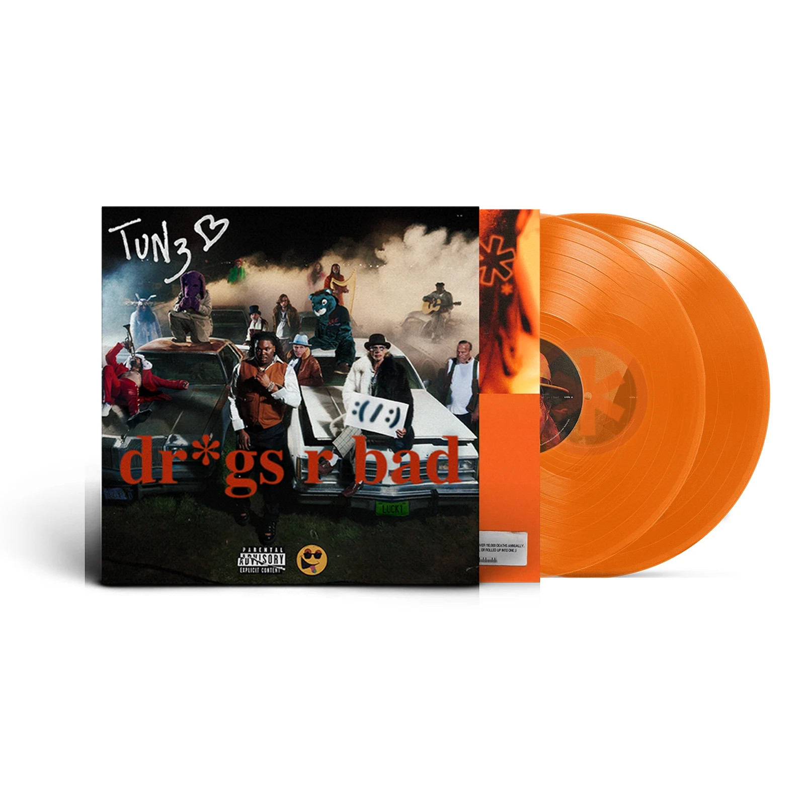 Lucki AUTOGRAPHED Dr*gs R Bad  Orange Vinyl Signed - PRESALE