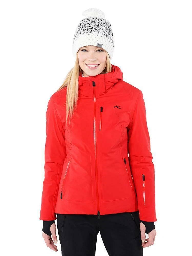 KJUS Ladies Edelweiss Ski Jacket Women s 36 US 6 Small Scarlet