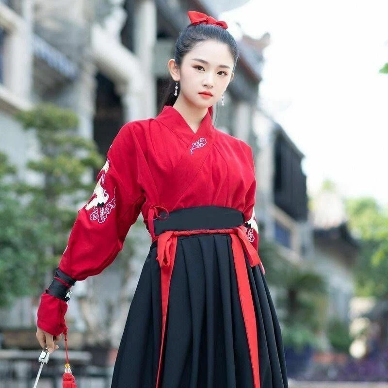 Chinese Outfit Hanfu Female Plus Size Men Women Wuxia Modern