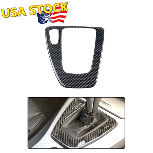 For 2005-2012 BMW 3 Series E92 E90 Carbon Fiber Gear Shift Box Panel Trim Cover