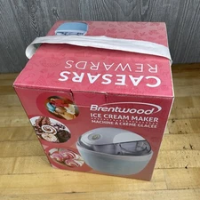 Gelato Sorbet Ice Cream Maker Brentwood TS-1410BL  1 Qt Machine NIB
