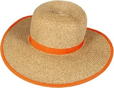 Sun 'N' Sand French Laundry Straw Sun Hats for Women - Backless