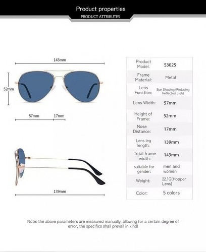 Men Aviator Polarized Sunglasses Driving Fishing Anti-Glare Light Metal Frame - Picture 16 of 39