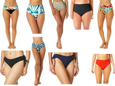NWT Anne Cole Women's Side Shirred Bikini Bottoms Multicolor XS-20W $70 12HL380