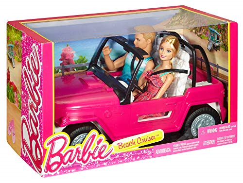 barbie beach cruiser vehicle with dolls