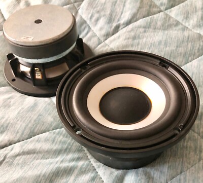 (2) TWO 5'' CAST FRAME SPEAKERS Outstanding High-End Replacement or DIY Project!