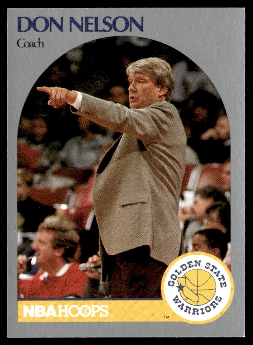 1990-91 Hoops Don Nelson Golden State Warriors #313