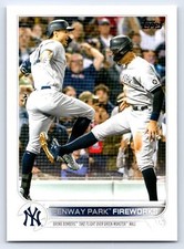 2022 Topps #399 Fenway Park Fireworks New York Yankees BASEBALL Card
