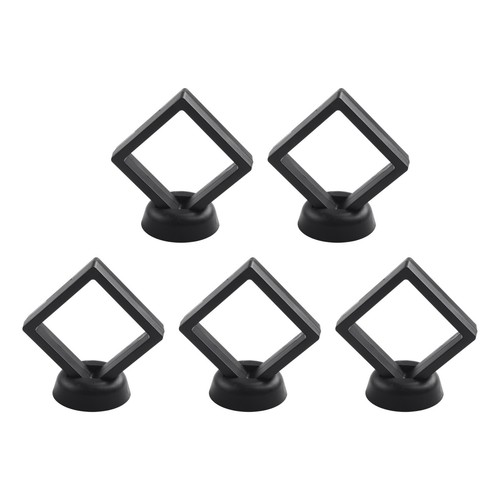 5/10PCS 3D Schwimmender Rahmen Halter Ständer Box Klar Schmuck Ring Schaukasten - Bild 19 von 56