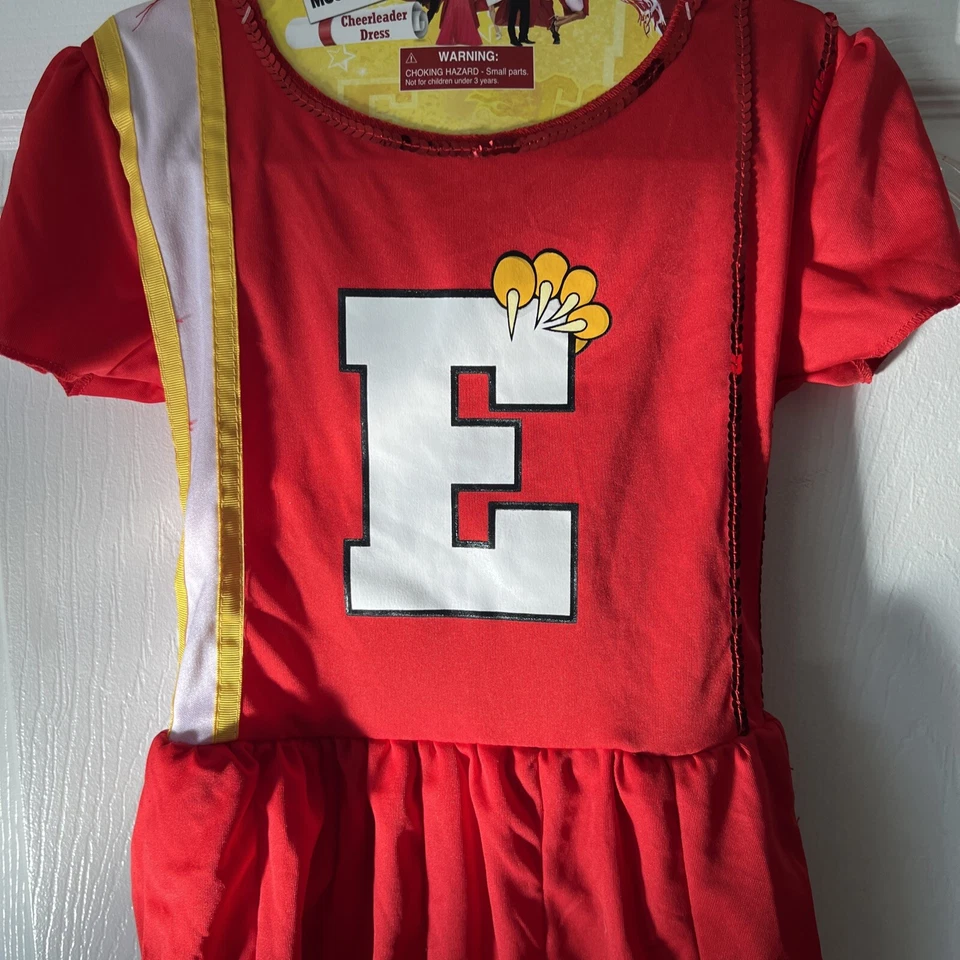 High School Musical EAST HIGH черлидер костюм для Хэллоуина большой размер 8-10 красный - Изображение 4 из 4