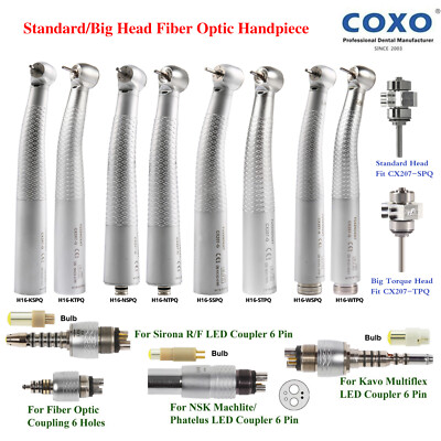 COXO Dental Fiber Optic LED Handstück Bulb fit KAVO/Sirona/NSK Coupling 6H/Rotor