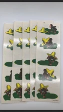 Mrs. Grossman’s Lot Of 5 Sheets Curious George Yellow Hat Stickers