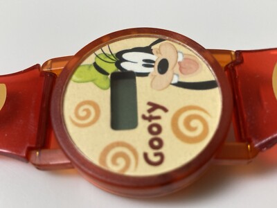 Disney - MARON❤️ Disney Goofy Digital Watch Orange Swirls Vintage Promo Item