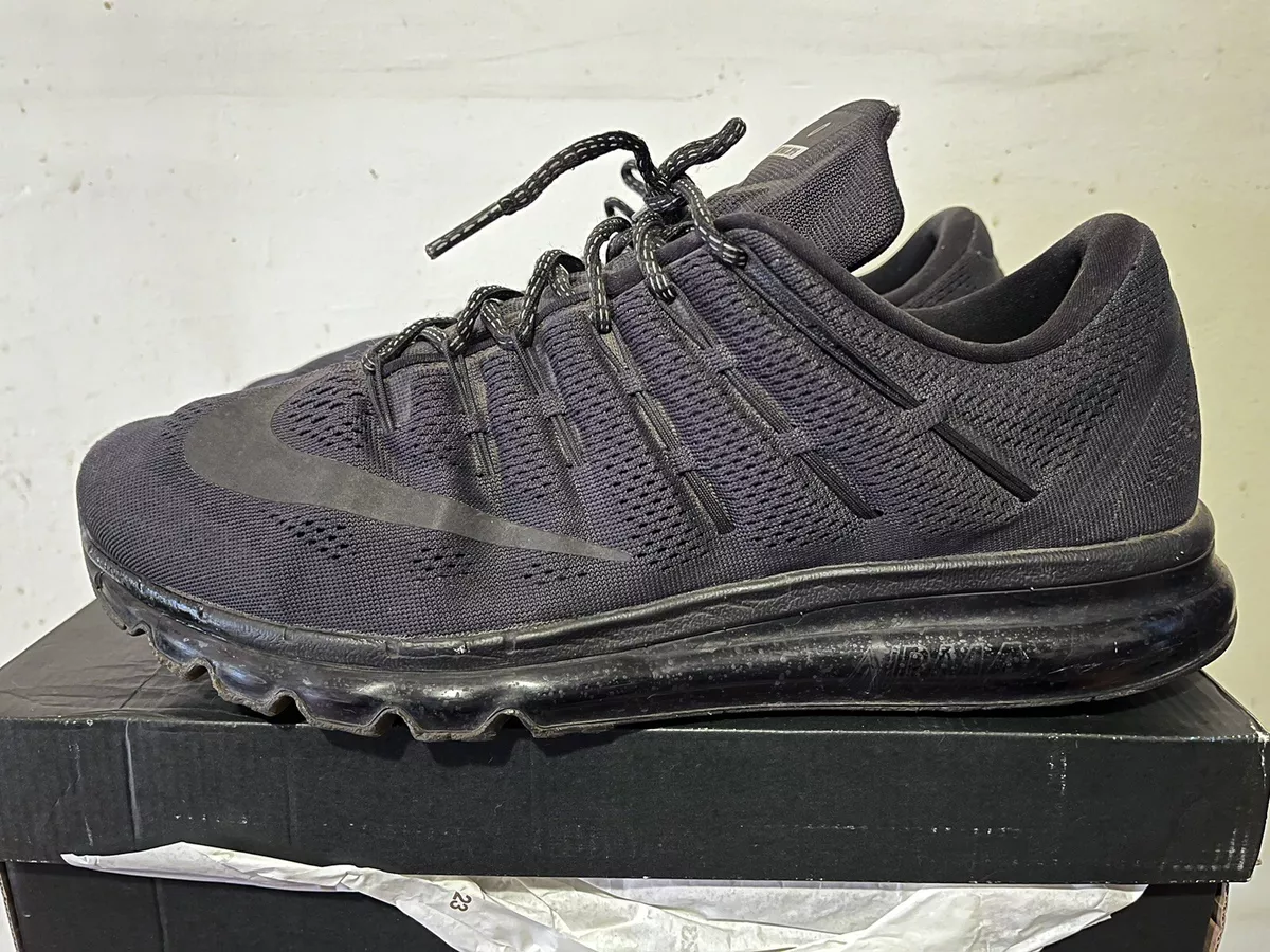 Men s Nike ID Air Max 2016 Black Anthracite Grey Size 13 Used Rare