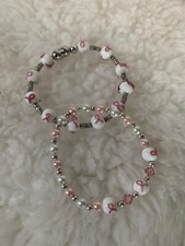 Lot Of Beaded Bracelets - Pink Ribbon - Breast Cancer Awareness
