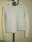 Armani Exchange Silver Shoulder Sequin Wool Blend Sweater XS — photo 3