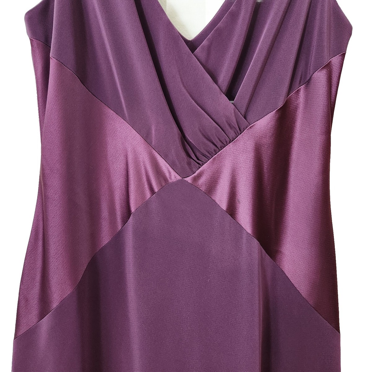 jones new york purple dress Jones New York Evening Size 16 Eggplant Purple Sleeveless Dress Calf Length  EUC