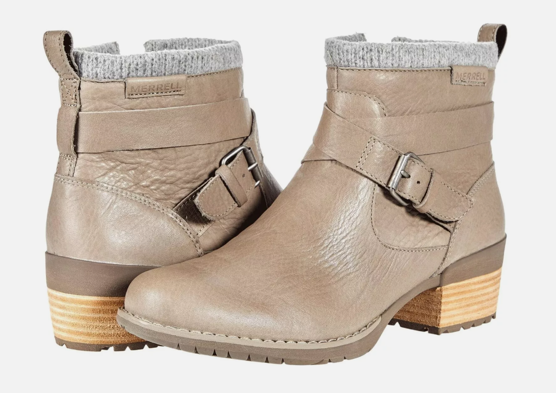 Merrell® Stivali impermeabili da donna 8 5 M Shiloh II con zip in Moon Rock