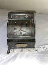 Antique tin toy Cash Register Bank late 1800s early 1900s 