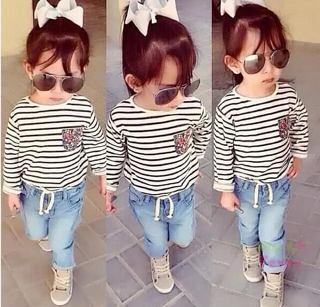 2pcs Baby Girl Ruffle Plaid Long-sleeve Top and 100% Cotton Ripped Denim  Jeans Set Only BDT 1,976.40 PatPat ASIA Mobile