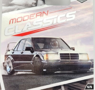 2017 REAL RIDERS HOT WHEELS MERCEDES BENZ 190E 2.5-16 EVO2 BLACK MODERN CLASSICS
